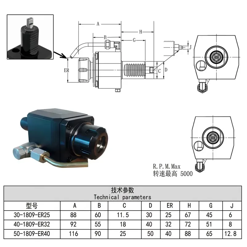 VDI Axial Tool Holder 0° RADIAL  90° Live Tool Holder VDI40 VDI30 Driven Tool Turning Milling Cnc Lathe