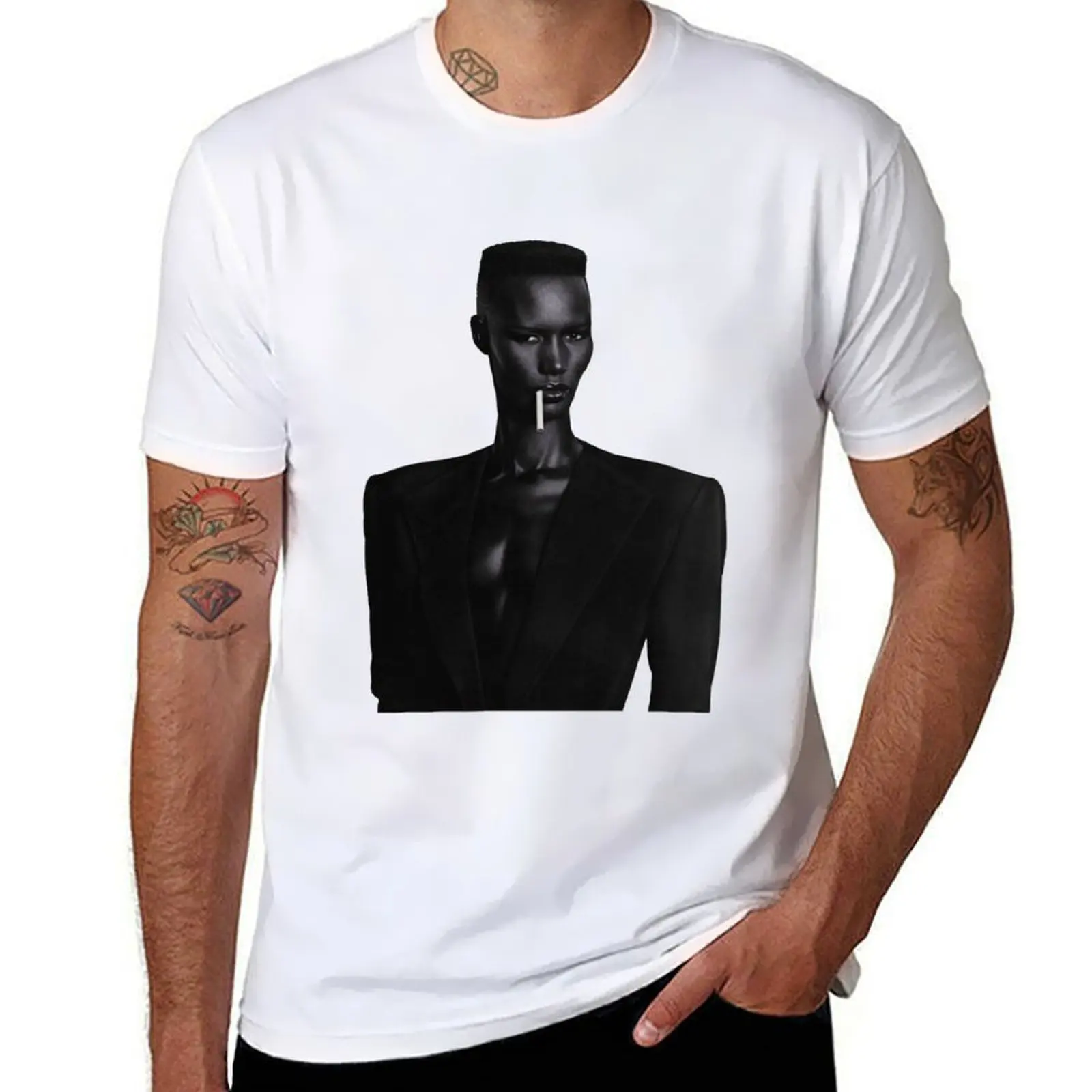 

Grace Jones T-Shirt t shirts cotton 100% funny t shirts dark humor T-Shirt