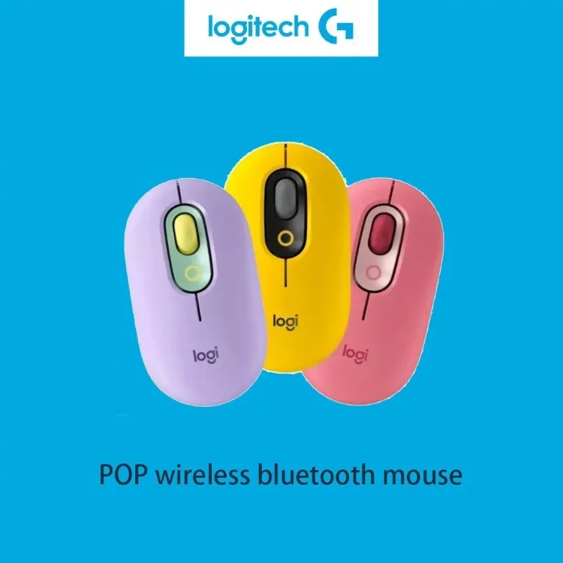 Logitech POP MOUSE Bluetooth Mouse Silent Bluetooth Cute Little Hand Mouse
