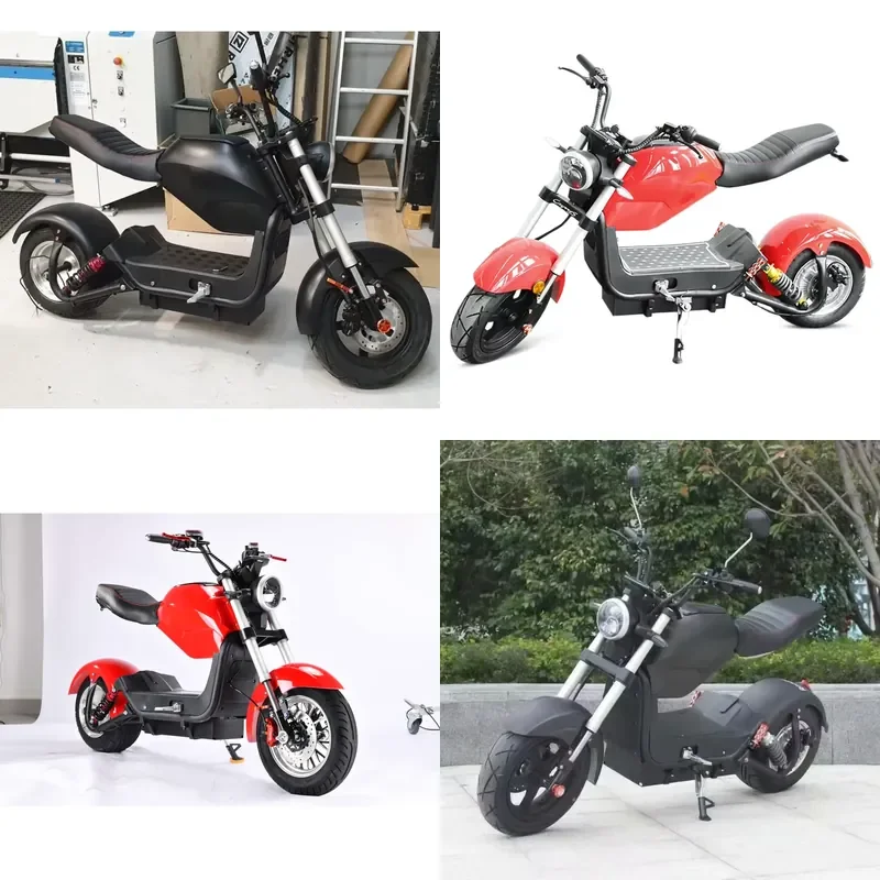 STROVAN 2 Wheels New Fashion Electric Scooters Citycoco With Big Seat Model C1 With EEC/COC Road Legal Motorcycle Adult
