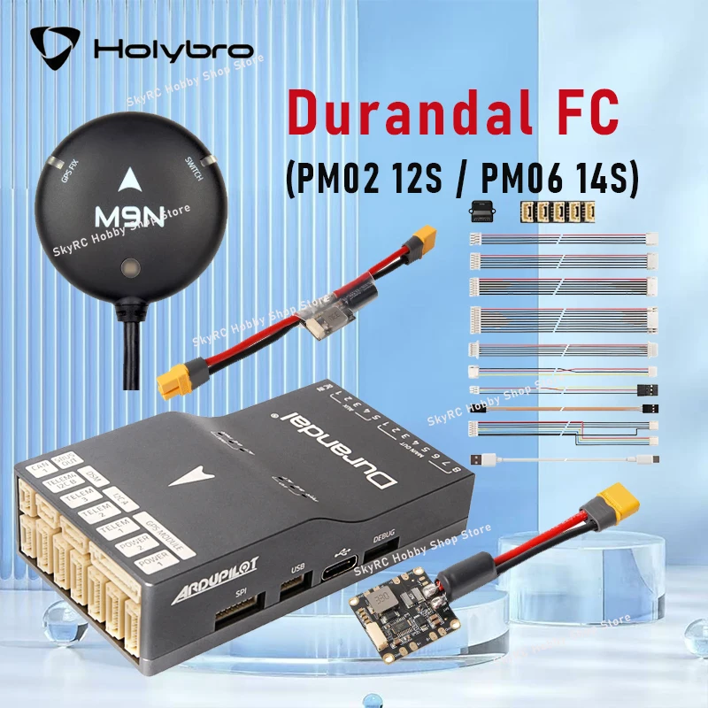 Durandal Controllore di volo Holybro H7 FC Vibrazione incorporata con modulo di alimentazione PM02 V3 12S / PM06 14S e GPS M9N per drone RC