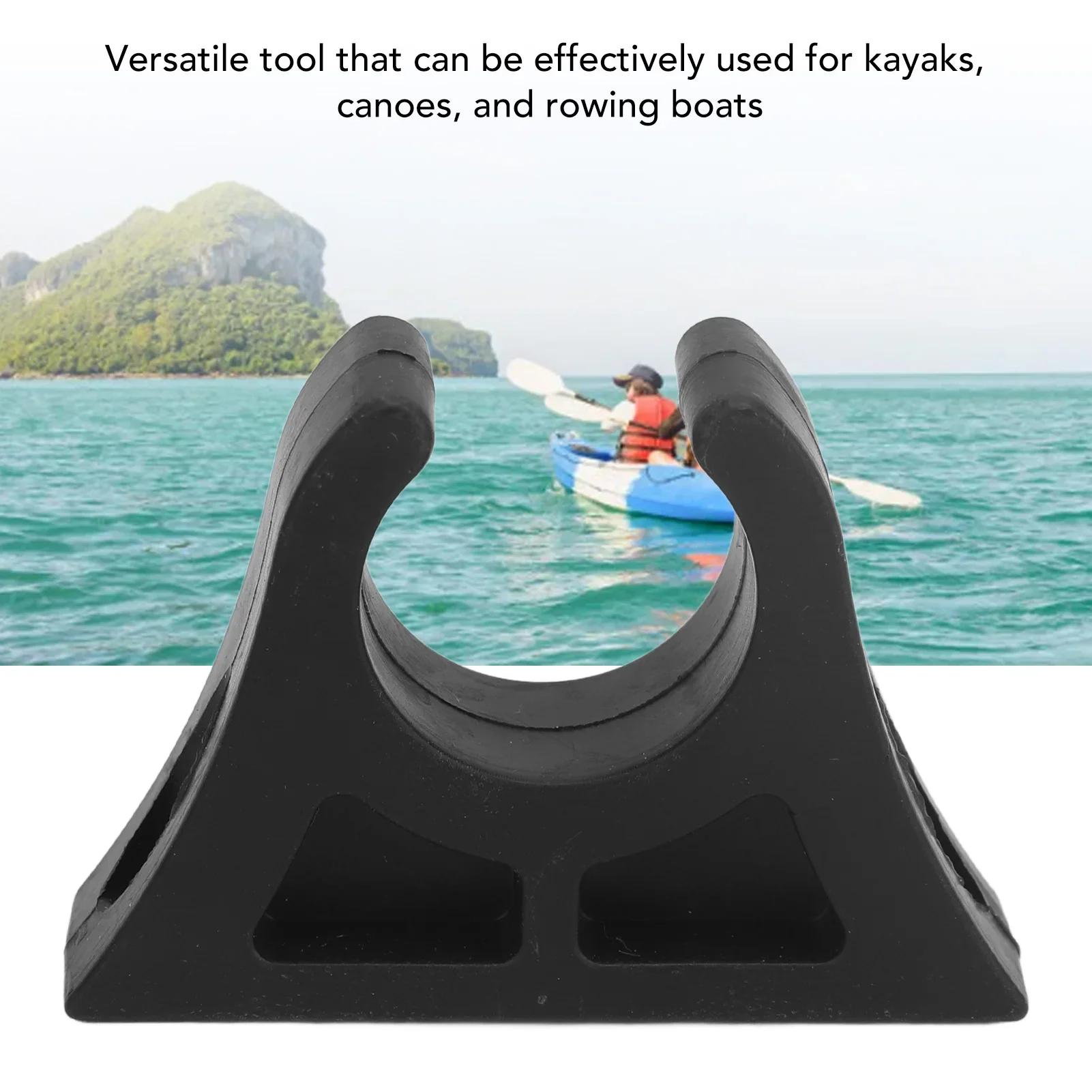 

4 Pcs Boat Paddle Holder Clips Plastic Labor Saving Boat Hook Holder Sturdy Oar Keeper Pole Holder Set for Kayaks Canoes Rowing