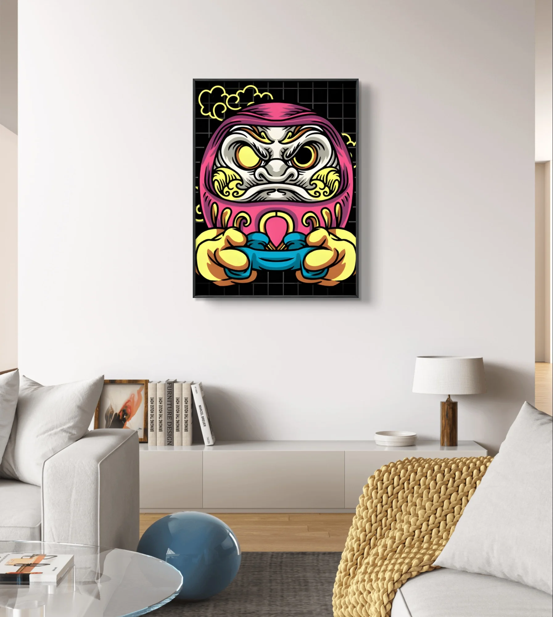 Daruma Doll Diamond Painting Kit Damour Tumbler Diy Diamond Embroidery Cross Stitch Japanese Mascot Mural Home Wall Decoration