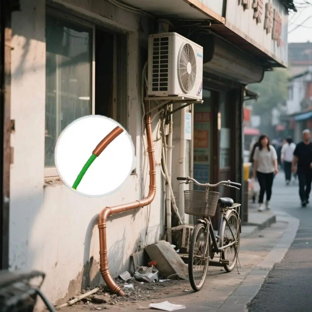 

PE Plastic Air Conditioning Copper Protector Anti-Deformation 4M Length PE Plastic Elbow Artifact Copper Pipe Non-Deformation