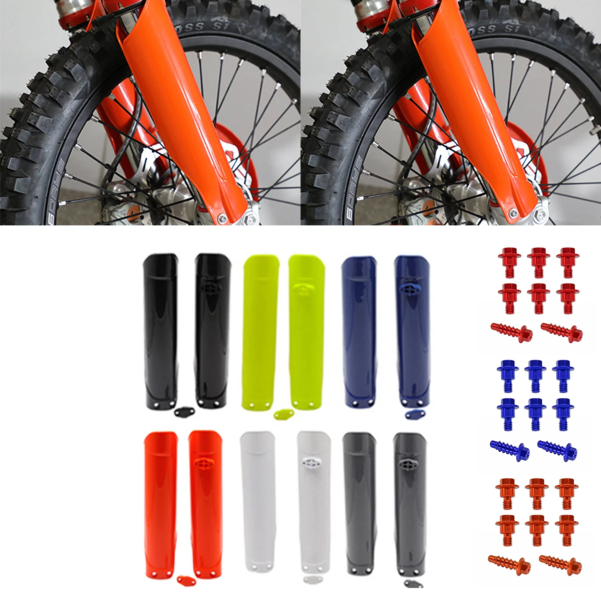 

Аксессуары для мотокросса 2024, защитная крышка передней вилки, защита амортизатора для KTM SX XC XCF EXC Husqvarna FC TC EC EX 85-500