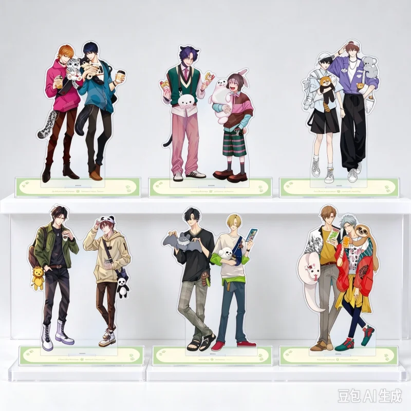 Zoo Date Arc Manga Character Acrylic Figure Stand Two‑Sided Printed Model Plate Desktop Ornament Fan Collection Gift Keychain