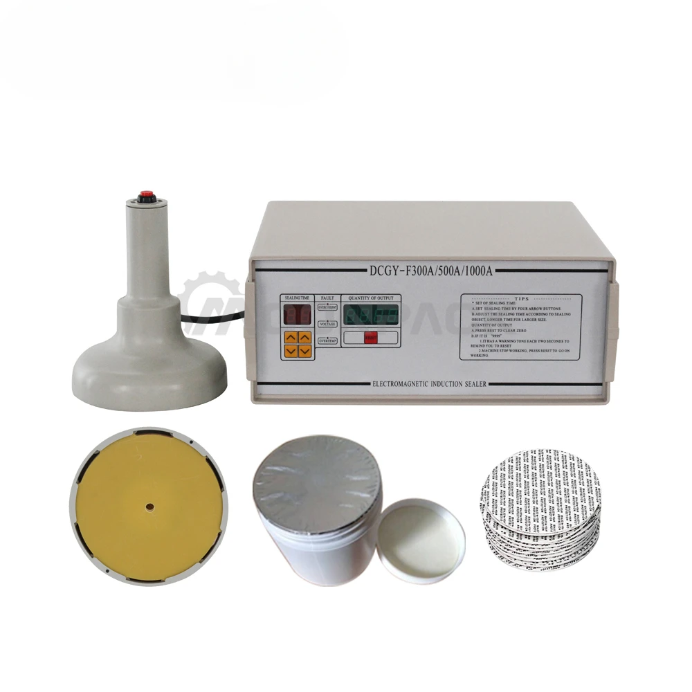 DCGY-1000 Tragbare Wärme 70 mm 120 mm Dosen-Liner-Kappe Folie Manuelle elektromagnetische magnetische Versiegelung Induktions-Versiegelungsmaschine