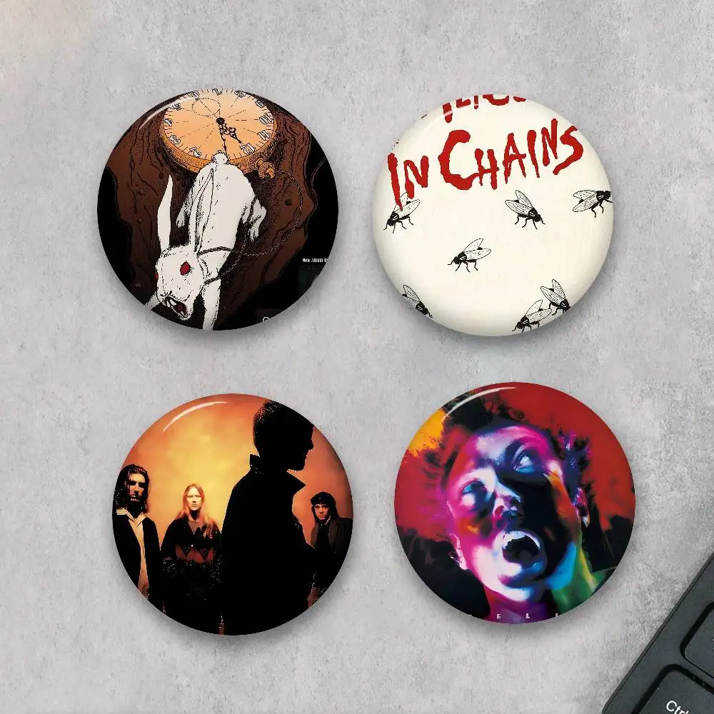 Retro Music Alice In Chains Creative Tinplate Soft Button Pins Animal Icon Brooch Lapel Backpack Badge Accessories Pin