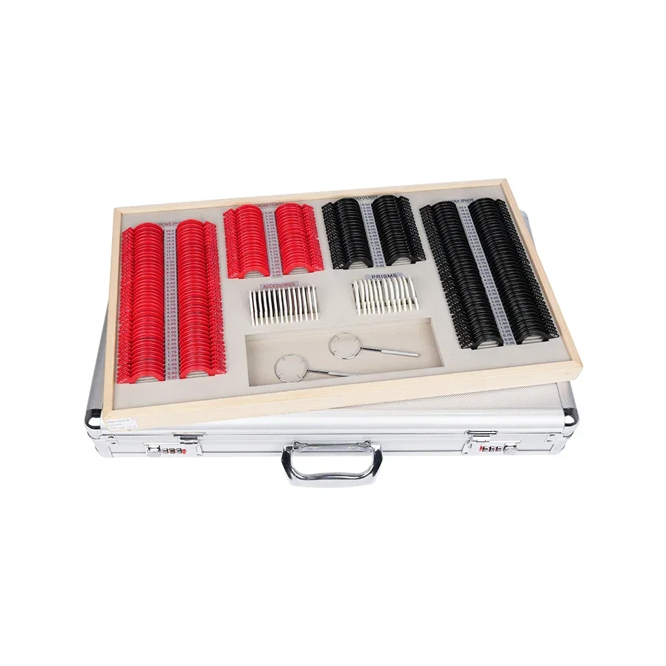 NEW VISION  China Factory A Grade Lens Case High Quality Optometry Equipment Optical Metal Rim Prism Trial Lens Set