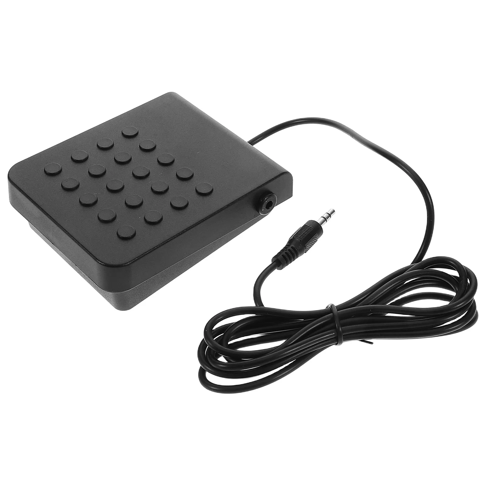 Universal Sustain Pedal for Electric Piano Keyboard Midi Synthesizer Sturdy ABS Metal Construction Nonslip Base 3.5mm Jack