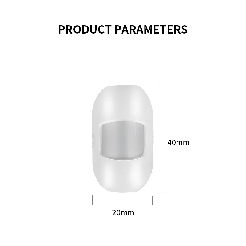 Mini Detector de movimiento PIR inalámbrico de 433MHz, sonda infrarroja pasiva de detección antirrobo del cuerpo humano, disparador, aplicación Host, mensaje push