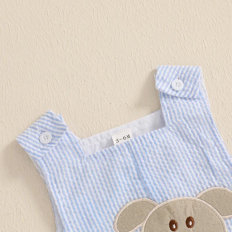 Dog Embroidery Baby Romper 5