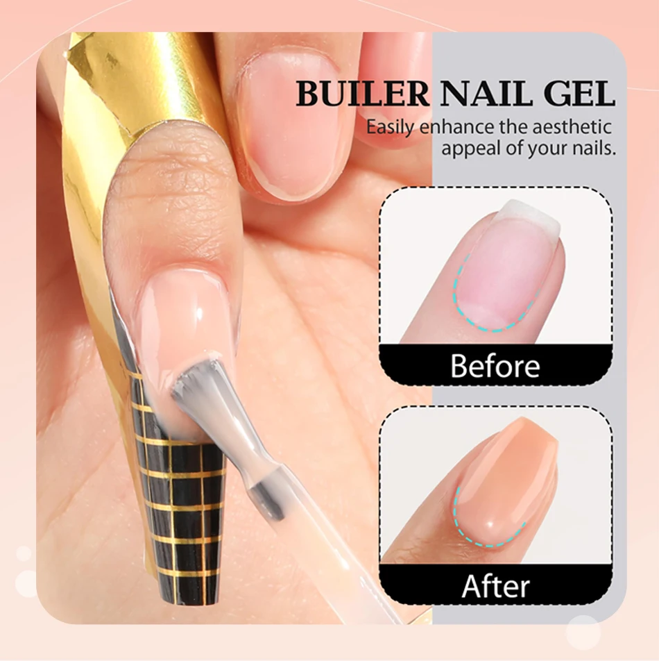 CHUNSHU Hema FREE Construction UV Gel 18 ml Builder Nagelgel in einer Flasche Semi Permanent Thick Rubber Base Gel Extension Nails Art – Detail 5