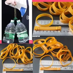 Strong Tactical Rubber Band, Multi-Functional Binding, Wide Version, 10mm Wide, 5.0, 6.3, 7.6cm Diameter, Outdoor, 20Pcs