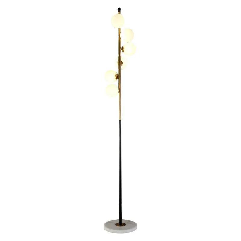 Bedside personalized glass ball Nordic light luxury model room designer floor lamp