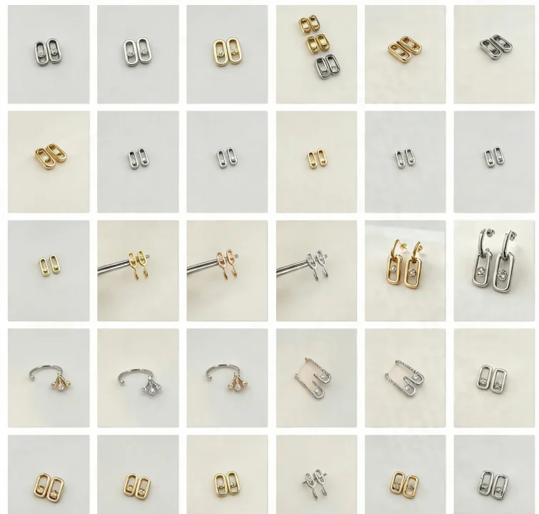 925 silver elegant earrings - high-quality women's wedding party gift - DIY shining jewelry