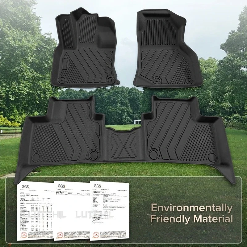ل BJ30 2024 مخصص جميع الأحوال الجوية TPE الكلمة حصيرة مجموعة كاملة غطاء السجاد مقاوم للماء اكسسوارات السيارات الداخلية حامي