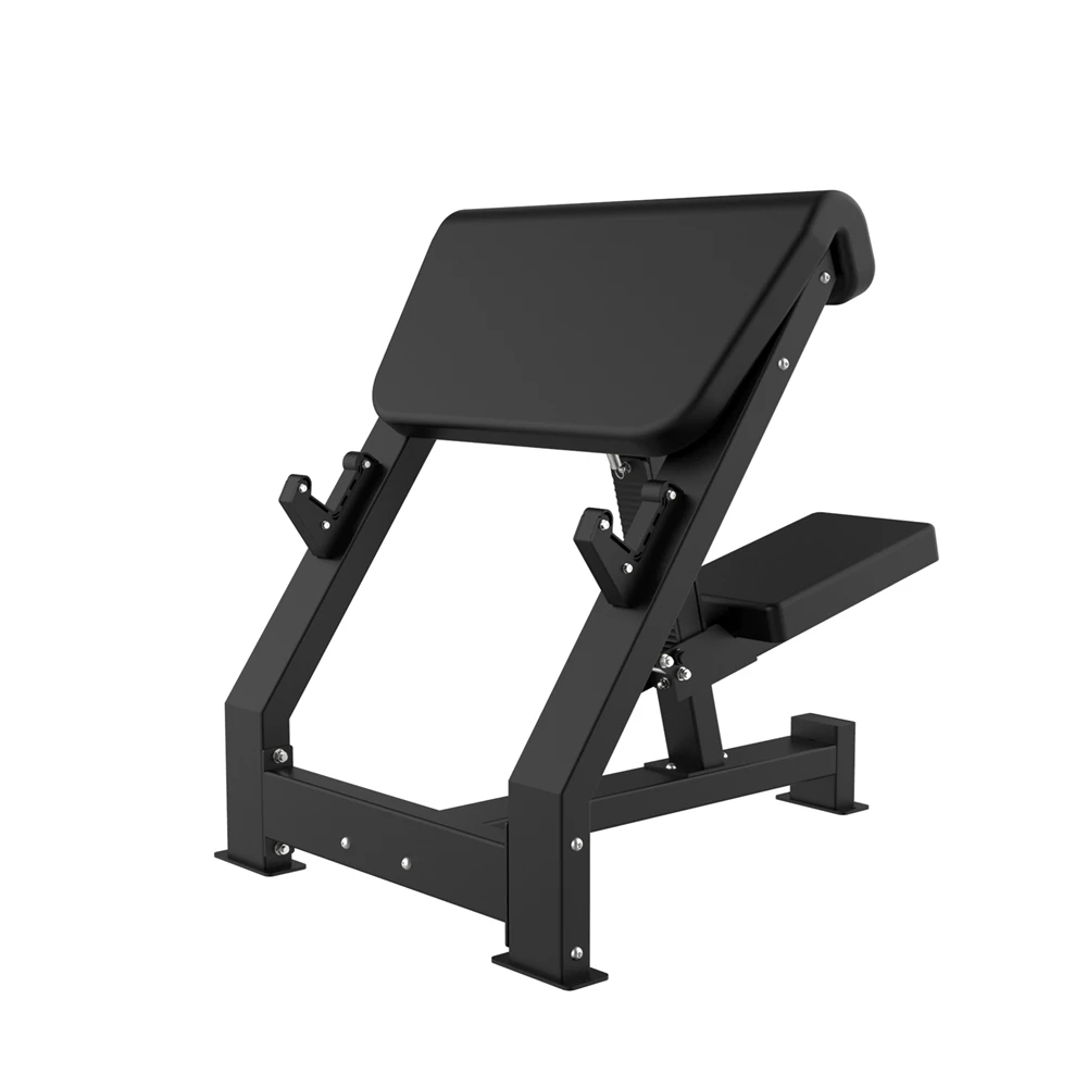 CE and ISO approved biceps curl bench max load 250kg strength training machine