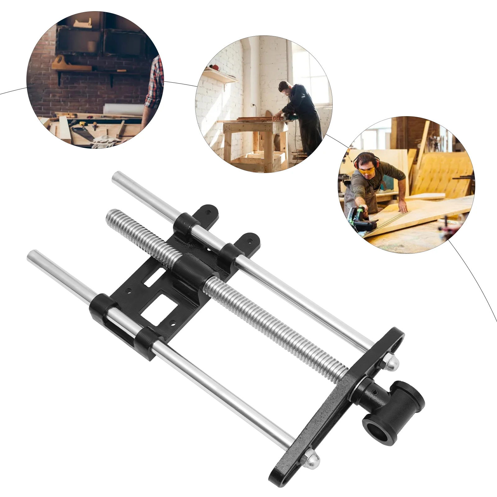 10 Zoll Schwerlast-Werkbank-Schraubstock mit Schnellspannmechanismus für Holz- und Metallbearbeitung sowie Präzisionsbearbeitung – Detail 6