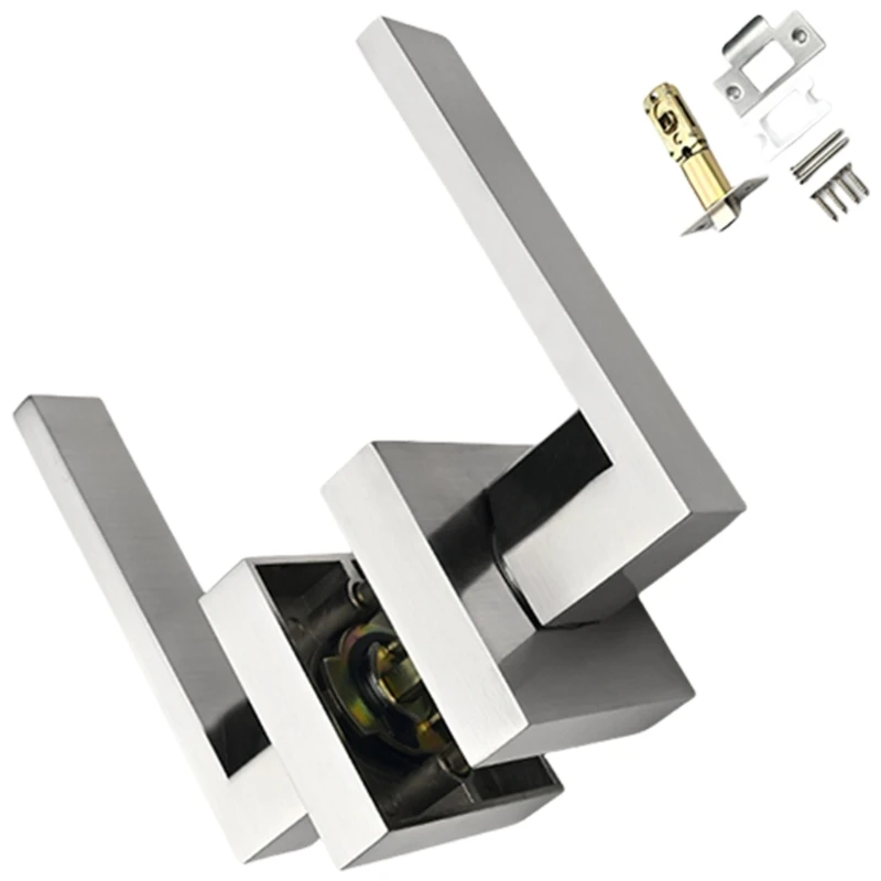 สแควร์ความเป็นส่วนตัวคันโยกประตู Keyless ล็อคประตูภายใน Passages ลูกบิดประตู