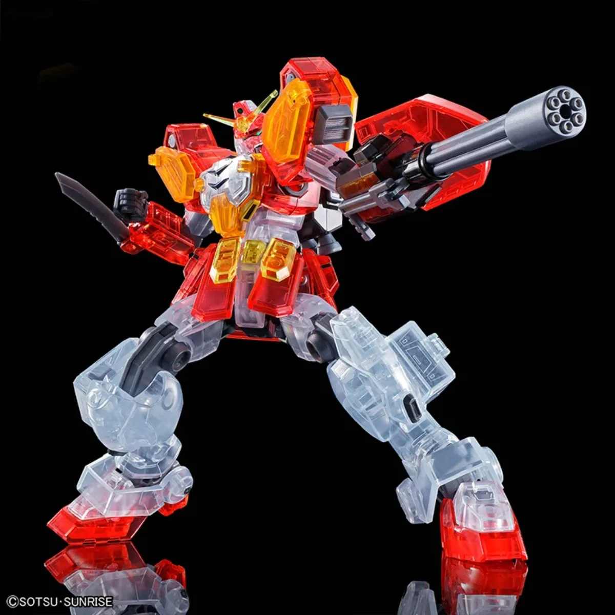 本物のバンダイオリジナル HG ウィングゼロクリアカラーシェンロンデスサイトヘビーアームズサンドロックアクションフィギュアモデルキット子供のためのギフト