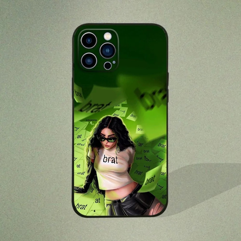 Singer C-Charli X-XCX Phone Case  for IPhone 15,14,13,12,11 Pro Max Mini 8,7 Plus SE2 X XR XS MAX Silcone Soft Covers