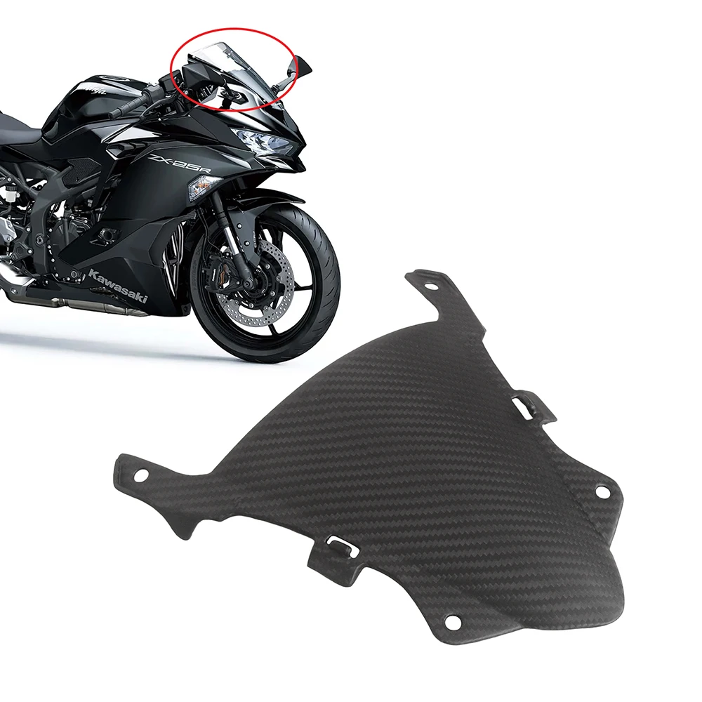 

100% Carbon Fiber Windshield WindScreen MOTO4U Motorcycle Modification For Kawasaki ZX-4R For Kawasaki Ninja ZX 25R 2020+