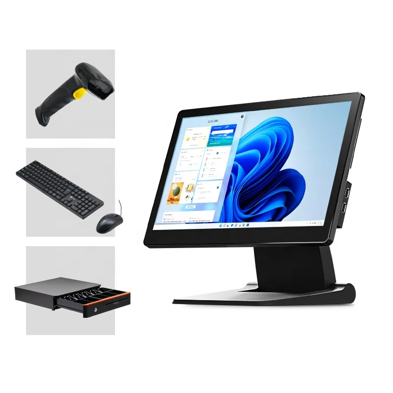 3rd Gen Core i5 Single Screen Window All-in-One POS System Cash Register All-in-One Unit