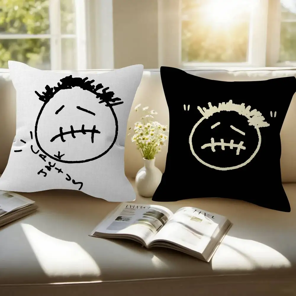 Rapper T-Travis ANIME S-Scott   Cushion Cover Decorative Pillow Sofa Home Decor case pillow cases