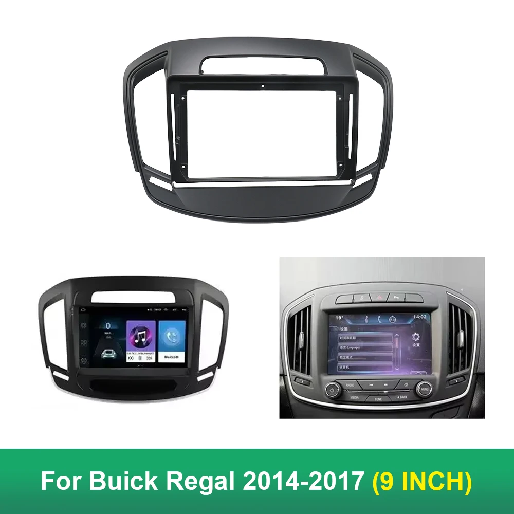 

Автомобильная 2Din-радио, стерео рамка для Buick Regal 2014-2017, 9-дюймовый DVD-плеер с большим экраном, комплект отделки крепления на лице приборной панели