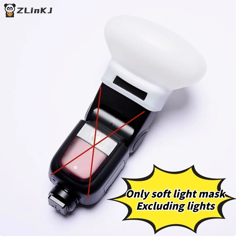 Picture 5: ▶1Pcs Diffuser Bounce Dome Soft Silicone Flash Cap Universal