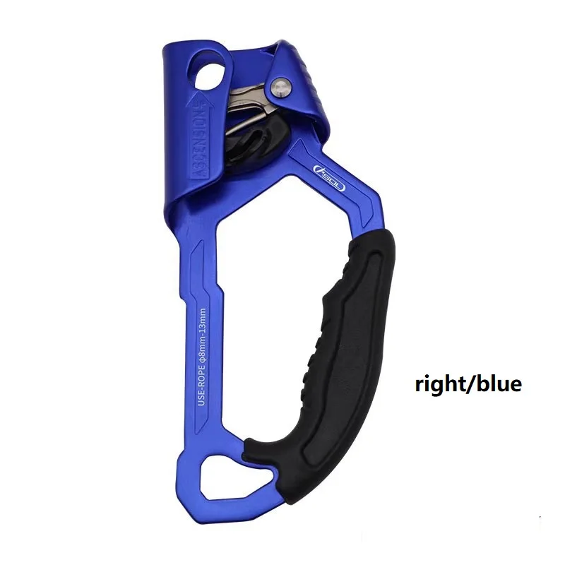 Outdoor Handleless Tree Rappelling Rope Rock Climbing Pulley Clamp Work At Height aluminum alloy hand ascender