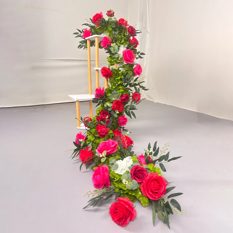 

Искусственные цветы розы 2,4 м для свадебного декора, украшения дорожек, цветочные композиции для столов, цветочные ряды, декор для арок, декоративные элементы
