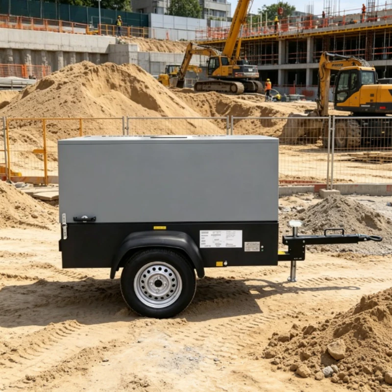 Permanent Magnet Screw Compressor Large Displacement For Large Bus Truck Chassis Sandblasting Auto Repair Workshop