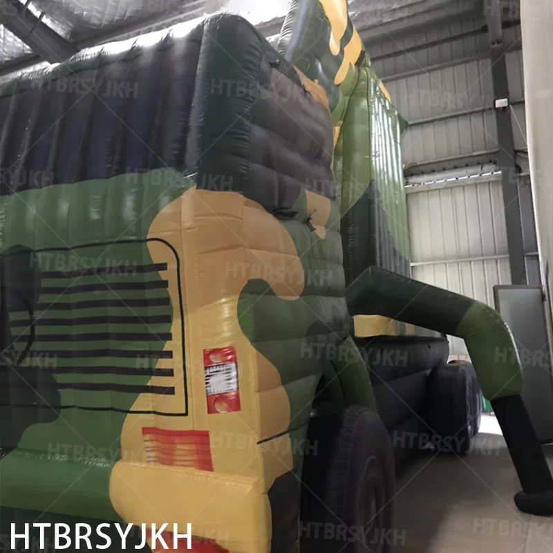 Inflatable military truck, camouflage inflatable truck military vehicle off-road military vehicle model props