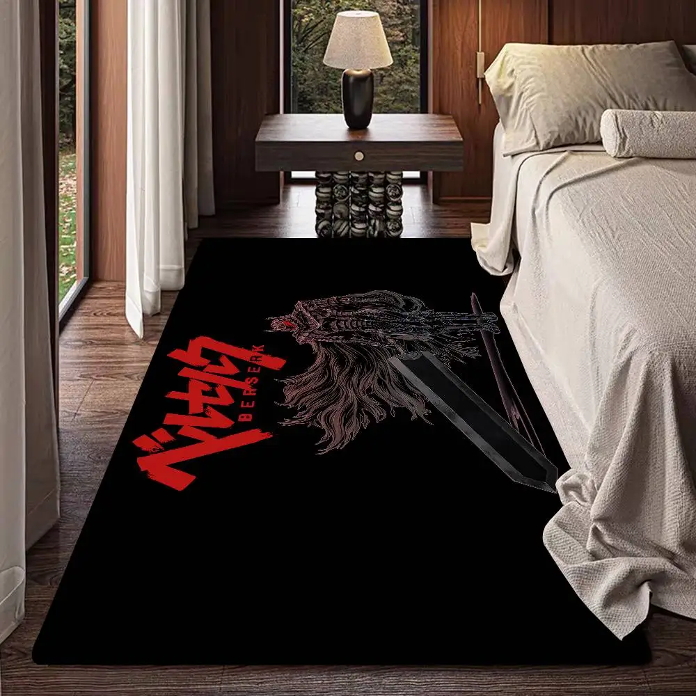 Tapis de sol B-Berserk G-Guts, antidérapant, moderne, imprimé, pour salon, balcon, tapis de chevet, moins cher