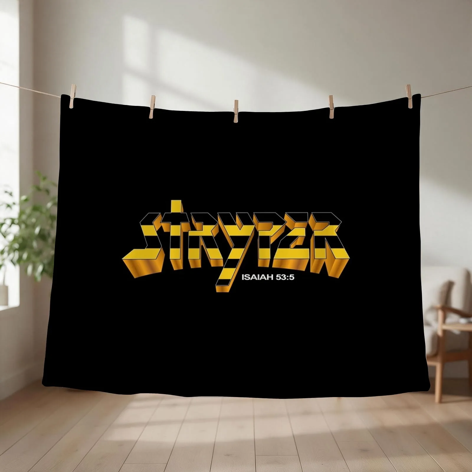 Stryper - Logo Throw Blanket couch cozy soft plush fuzzy picnic outdoor blanket