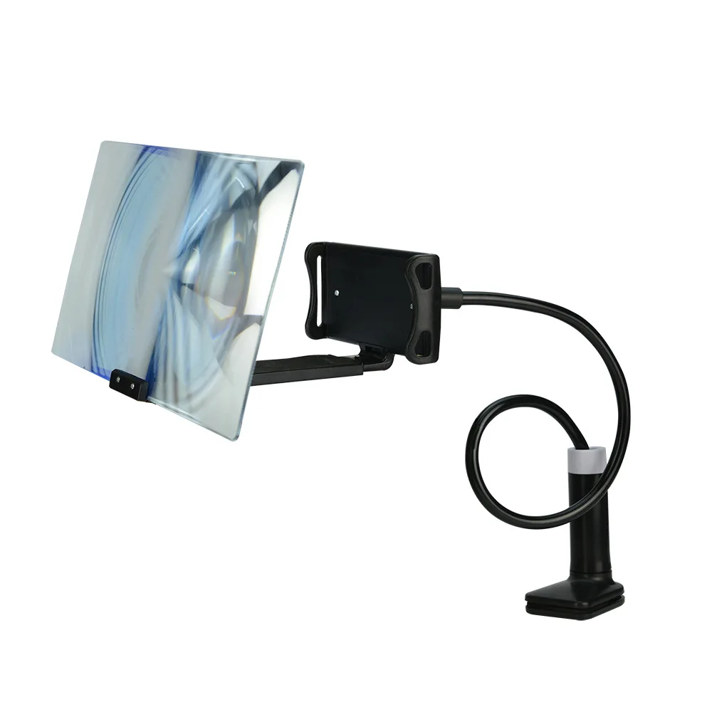 3X HD Helping Hands Loupe Mobile Phone Screen Magnifier with Lazy Stand Magnifying Glass for Reading Newspapers