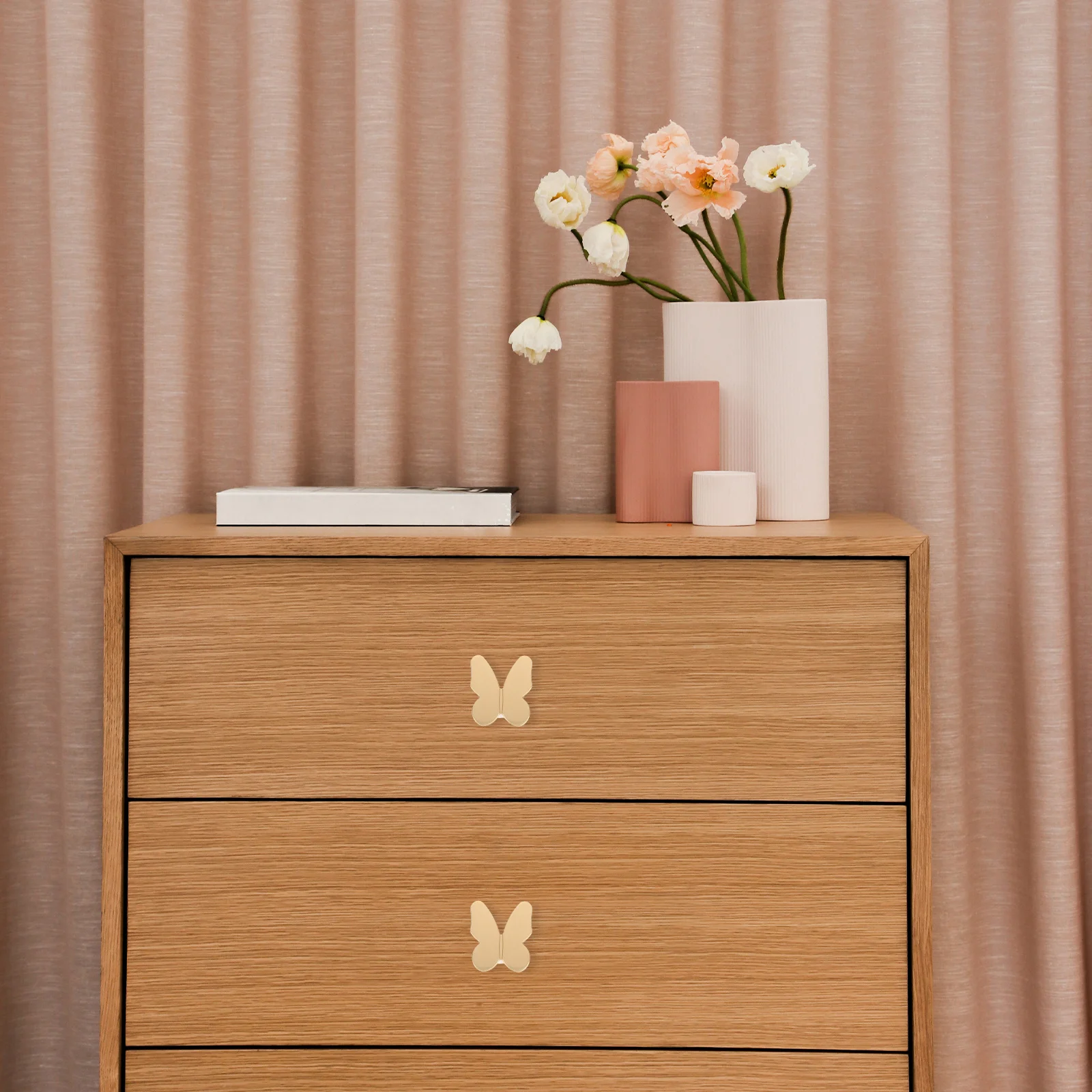 

1pcs Butterfly Cabinet Knob Metal Drawer Pulls Decorative Handles For Wardrobe Closet Cabinet Furniture Hardware Dresser Knobs