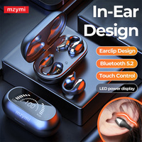 mzymi S03 Open Earclip Headphones HiFi Sound Earring Wireless Earbuds Bluetooth Earphone LED Display Sport Headset For XIAOMI