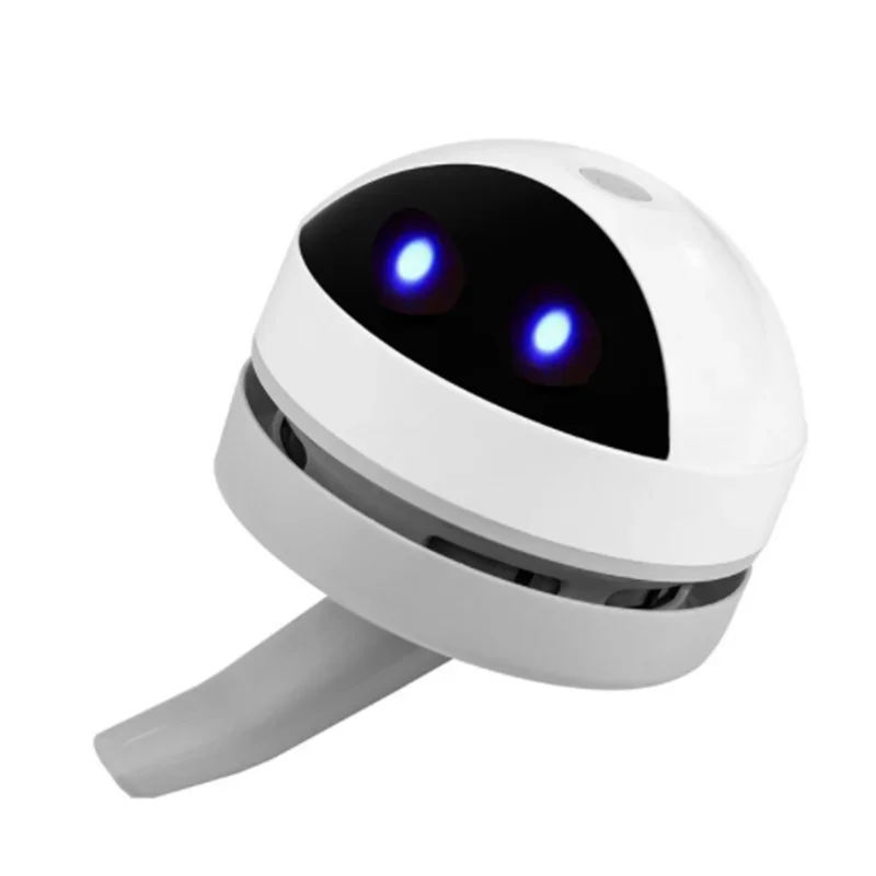 

UBS Rechargeable cute robot shape Smart mini desk robot vacuum cleaner detachable extended suction port desk cleaner For Home