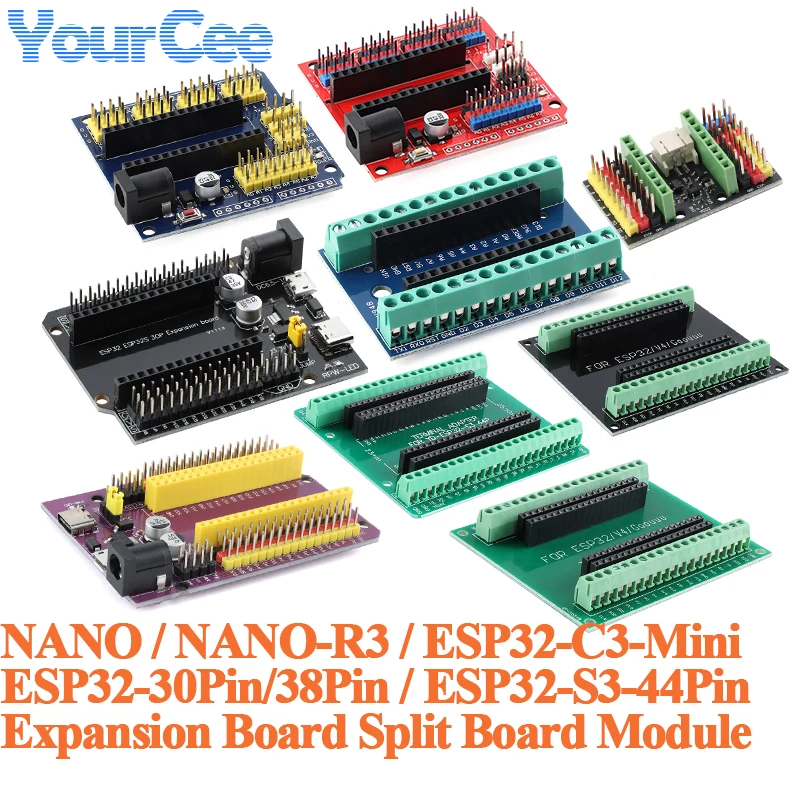 ESP32-C3-Mini ESP32 30pin 38Pin 44Pin NANO-R3 Expansion Board Module NANO Development Board Multi-Function I/O ESP32-S3-44Pin