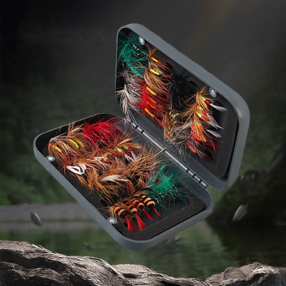  64 قطعة يطير ذبابة الصيد عدة مع FlyBox بيونيك الحشرات الذباب يطير الصيد السحر الحشرات الاصطناعية الصيد الطعوم لسمك السلمون المرقط #3