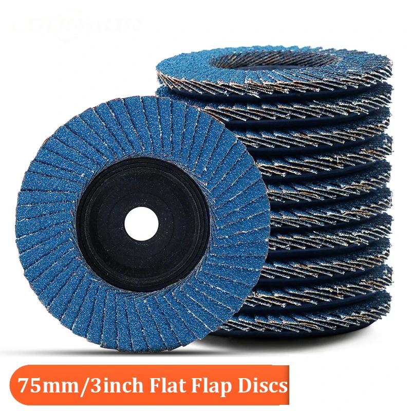 Flap Discs 75mm Zirconia Grinding Wheels Sanding Disc Grinding Wheels for Stainless Steel Sheet Metal