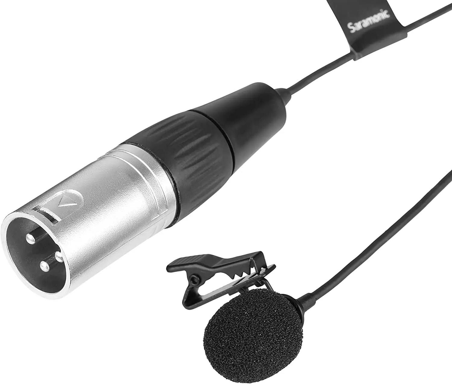 Saramonic XLAVMIC-O XLR Phantom Power Lavalier Omnidirectional Microphone with 6M Cable Professional Video Microphone