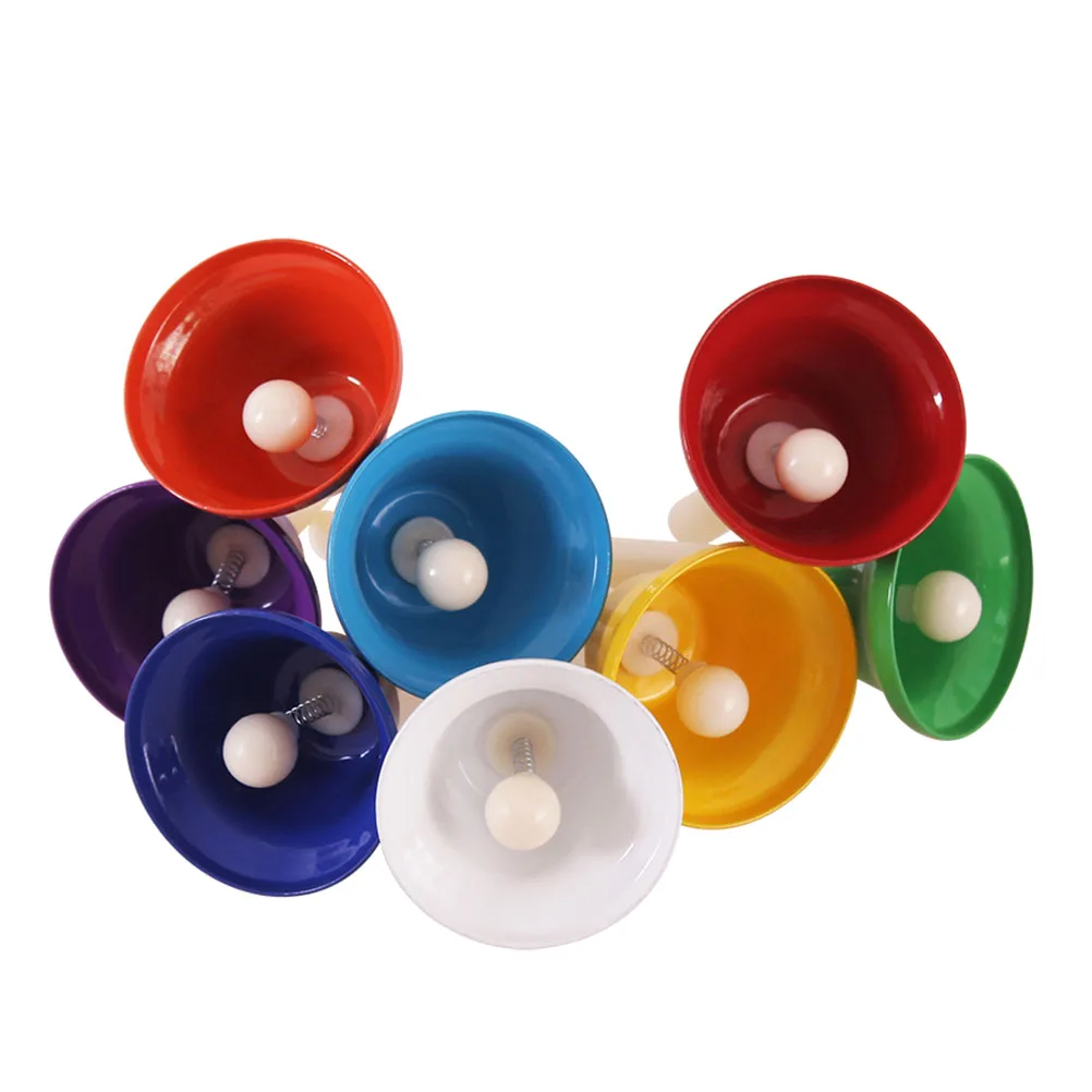 

8 Pcs Children's Percussion Instrument Xylophone Toy Musical Hand Bell for Kids