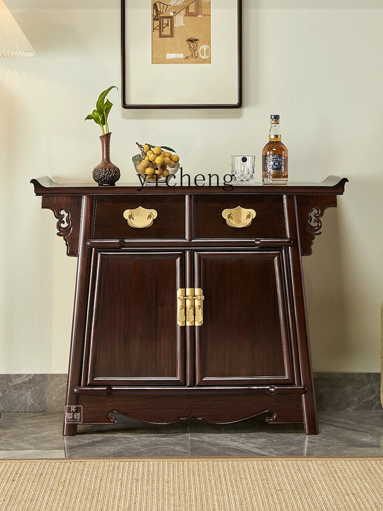 ZZ Rosewood Furniture Chinese Style Sideboard Cabinet Hallway Cabinet Restaurant Locker