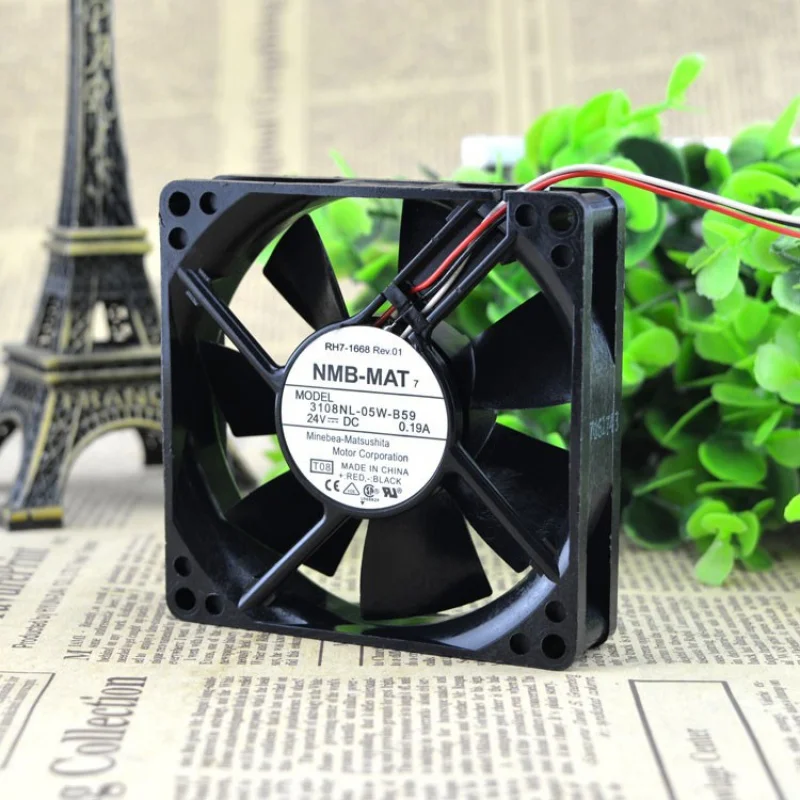 3108nl-05w-b59 Dc24v 0.19a 8020 8cm Inverter Cooling Fan 3108nl 05w b59