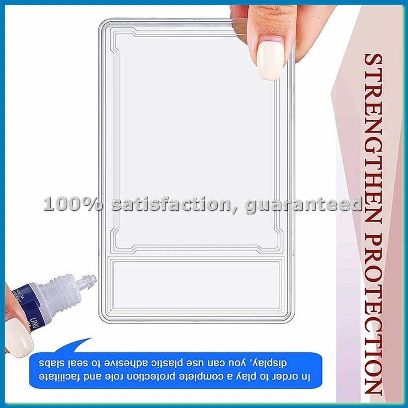 

Trading Cards Protector Case Acrylic Clear Baseball Card Holders with Label Position Hard Card Sleeves (24 Pieces)-SPMI