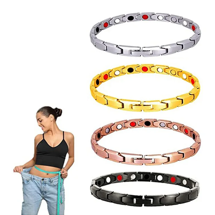 Women Men Weight Loss Energy Magnets Jewelry Slimming Bangle Bracelets Twisted Magnetic Therapy Bracelet Healthcare